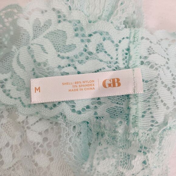 GB Thong Juniors Women M Nylon Lace Multicolor Pastel Set of 4 Romantic Sexy NWT - Picture 2 of 8
